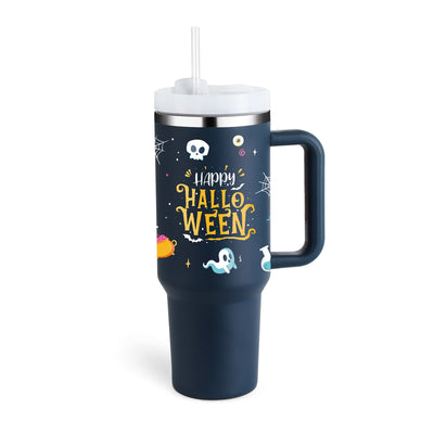 40 Oz Tumbler met handvat, rietje, geïsoleerd, roestvrij staal, morsbestendig, vacuüm koffiebeker, beker met deksel, taps toelopende mok, cadeaus voor Valentijnsliefhebbers, geschikt voor in de auto, sportschool, kantoor, reizen Ritchy's Shop