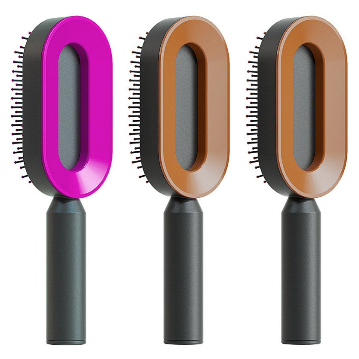 Zelfreinigende haarborstel voor vrouwen, één-toets reiniging, haaruitval, airbagmassage, hoofdhuidkam, antistatische haarborstel Nexora Store