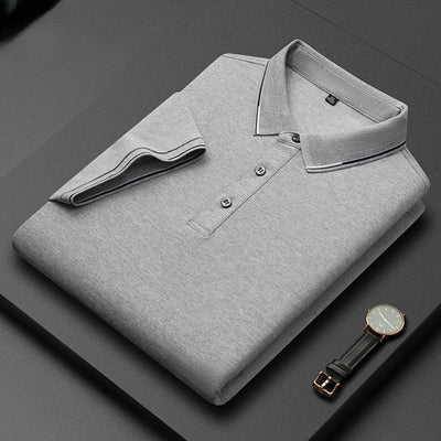 Licht zakelijk zijden heren T-shirt met korte mouwen Nexora Store
