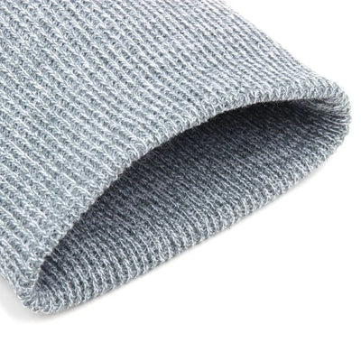 Unisex modieuze gebreide muts, winter wollen elastische muts voor buiten fietsen, kamperen, reizen winter muts acryl gebreide mutsen voor mannen vrouwen Ritchy's Shop