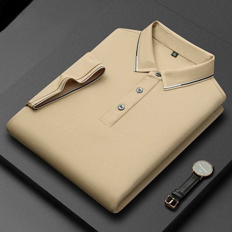 Licht zakelijk zijden heren T-shirt met korte mouwen Nexora Store