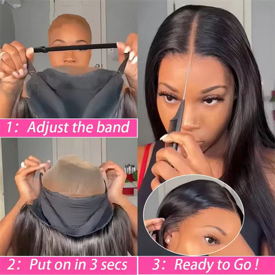 Glueless Wig Human Hair Straight Wig Nexora Store