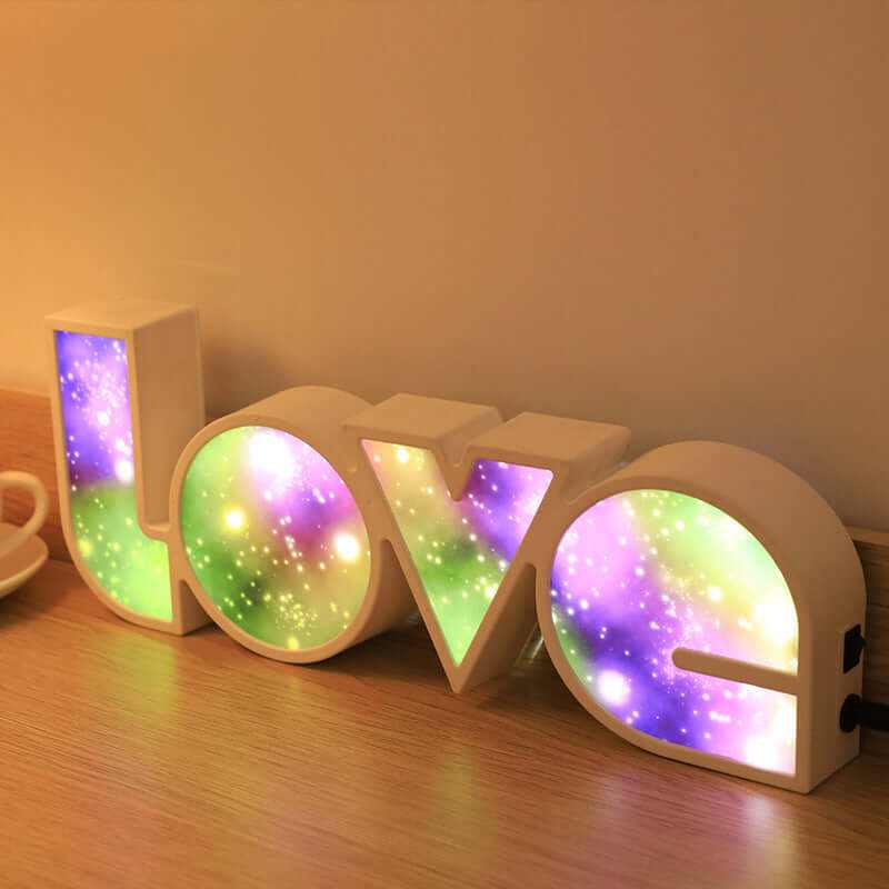Valentines Day Decor LED LOVE Light Valentines Day Gift For Girlfriend Bithday Wedding Party Decoration Romantic Wedding Decor Nexora Store