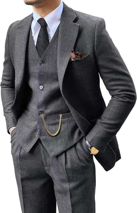 Herringbone Herenpak Slim Fit Nexora Store