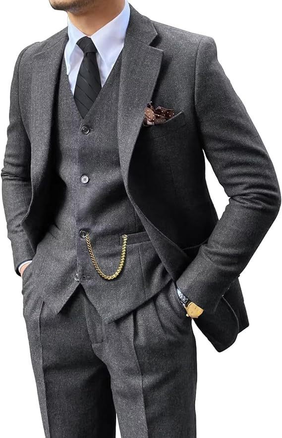 Herringbone Herenpak Slim Fit Nexora Store