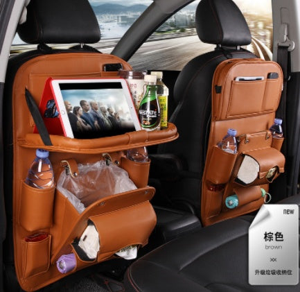 PU leren auto opbergtas Multifunctionele rugleuning opbergtas Waterdichte auto organizer Auto-interieur accessoires Nexora Store