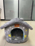 Opvouwbaar hondenhuis, kattenbed, wintervilla, slaapkennel, verwijderbaar nest, warme, afgesloten grot, bank, huisdierbenodigdheden Nexora Store