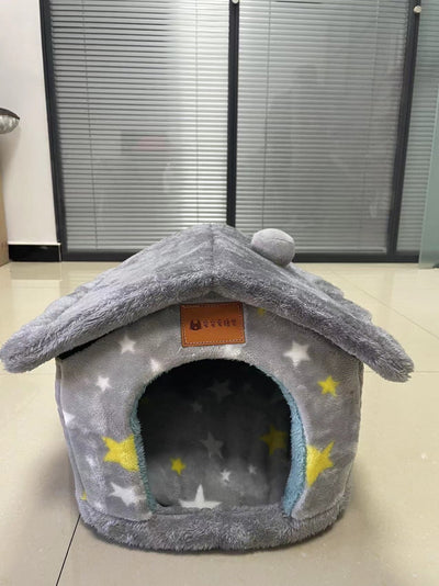 Opvouwbaar hondenhuis, kattenbed, wintervilla, slaapkennel, verwijderbaar nest, warme, afgesloten grot, bank, huisdierbenodigdheden Nexora Store