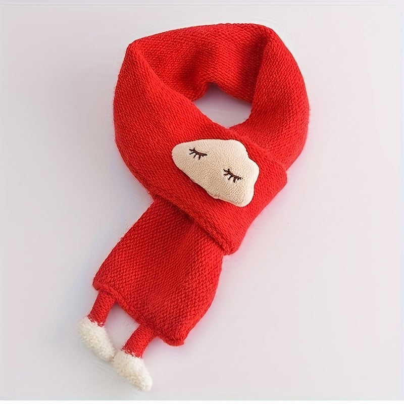 Kindersjaal, warme gebreide sjaal voor meisjes, schattige wolkenhalssjaal voor herfst en winter Kindersjaal Zachte warme gebreide halswarmer Winter klassieke sjaal voor jongens en meisjes Ritchy's Shop