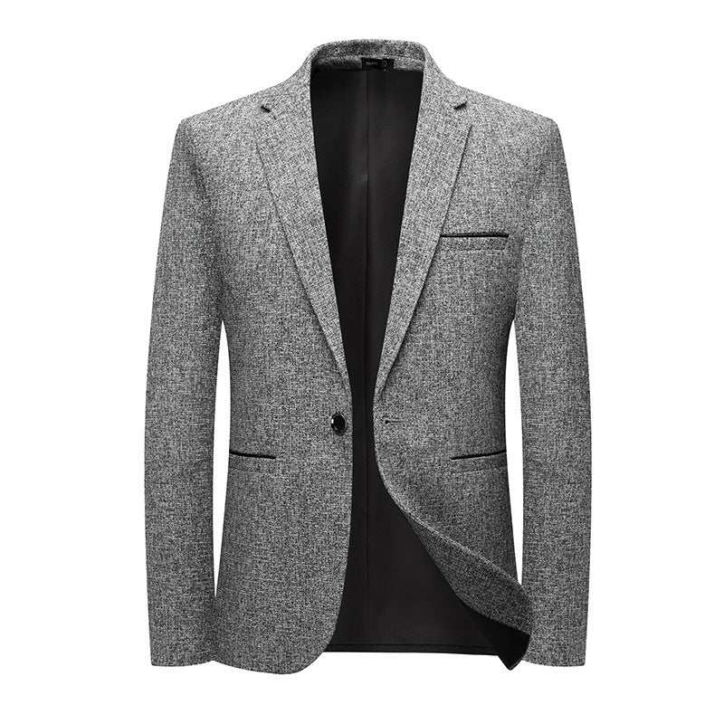 Koreaanse stijl Slim-fit enkelrijige eenknoopsjas voor kleine bedrijven Ritchy's Shop