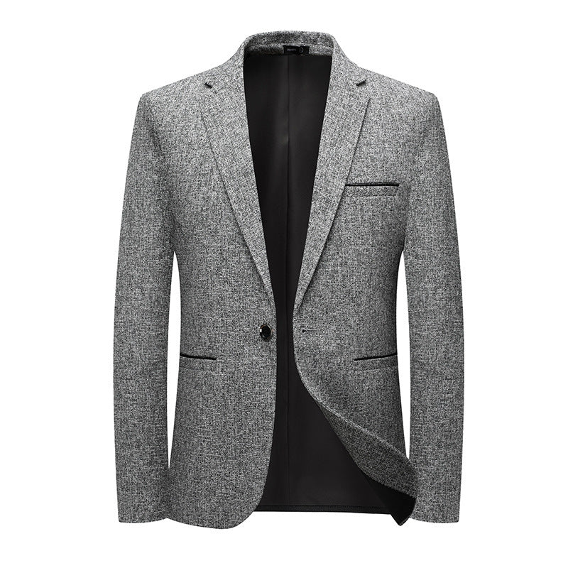 Koreaanse stijl Slim-fit enkelrijige eenknoopsjas voor kleine bedrijven Ritchy's Shop