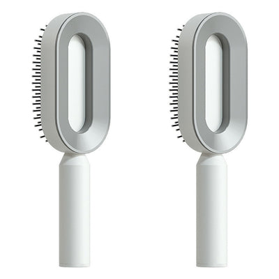 Zelfreinigende haarborstel voor vrouwen, één-toets reiniging, haaruitval, airbagmassage, hoofdhuidkam, antistatische haarborstel Nexora Store
