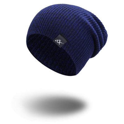 Unisex modieuze gebreide muts, winter wollen elastische muts voor buiten fietsen, kamperen, reizen winter muts acryl gebreide mutsen voor mannen vrouwen Ritchy's Shop