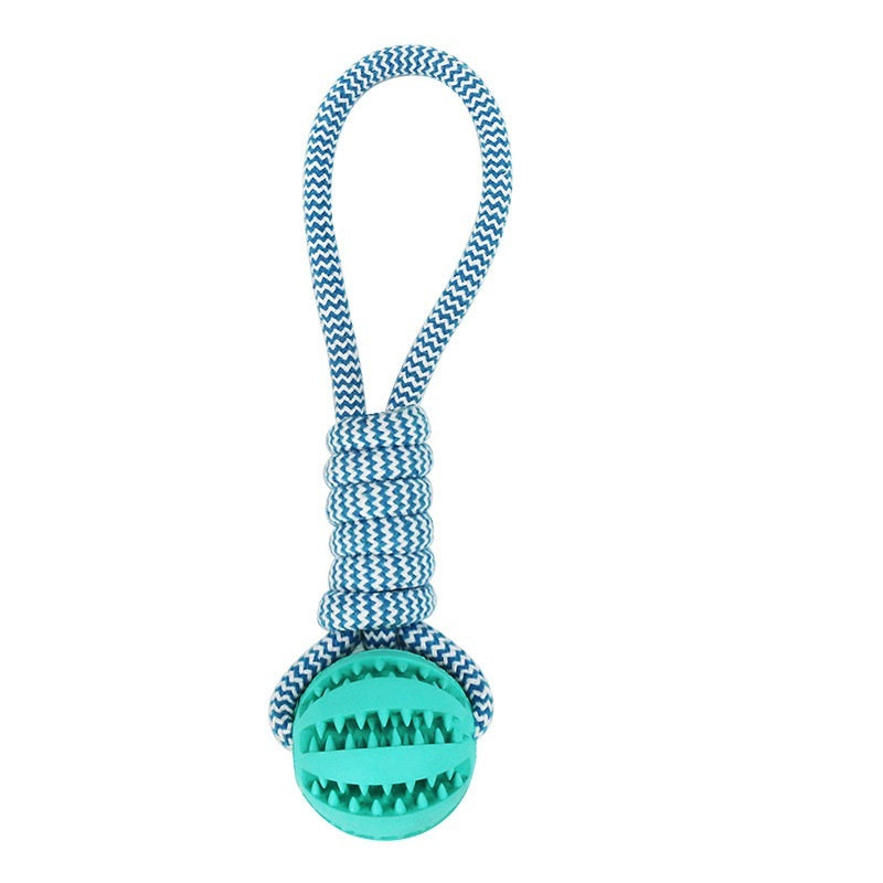 Hondenspeelgoed, Interactieve snoepjesballen van henneptouw, Rubberen lekkende ballen voor kleine honden, Kauwspeelgoed, Bijtbestendig speelgoed voor het reinigen van de tanden van huisdieren, Bijtbestendige speelgoedbal voor huisdieren, Honden, Puppy's Nexora Store