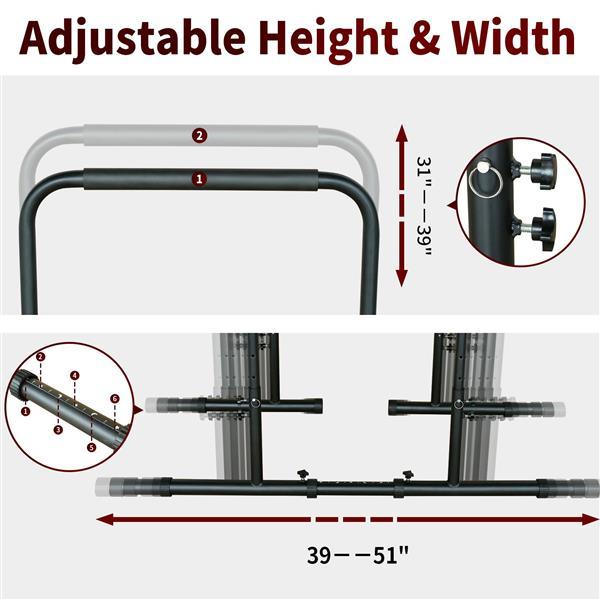 Power Tower Pull Pull Up Rod Stand, Verstelbare Hoogte, Zware Multifunctionele Fitness Trainingsapparatuur Ritchy's Shop