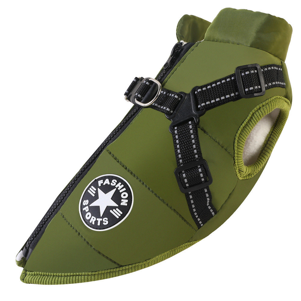 Warme katoenen hondenjassen met verdikte fleece Ritchy's Shop