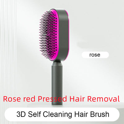 Zelfreinigende haarborstel voor vrouwen, één-toets reiniging, haaruitval, airbagmassage, hoofdhuidkam, antistatische haarborstel Nexora Store