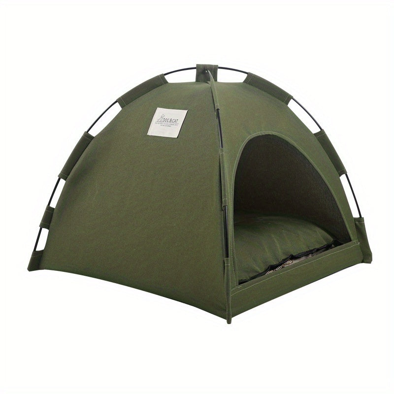 Kattententbed met verwijderbare, antislip zachte mat, draagbare tent voor katten en kleine honden, ademende, zelfkoelende mat voor honden en katten Ritchy's Shop