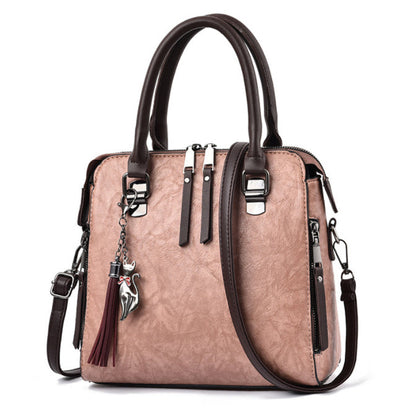 Vintage handtas voor dames, PU-leren tas met kwastjes, modieuze damestas, luxe schoudertas met grote capaciteit Ritchy's Shop
