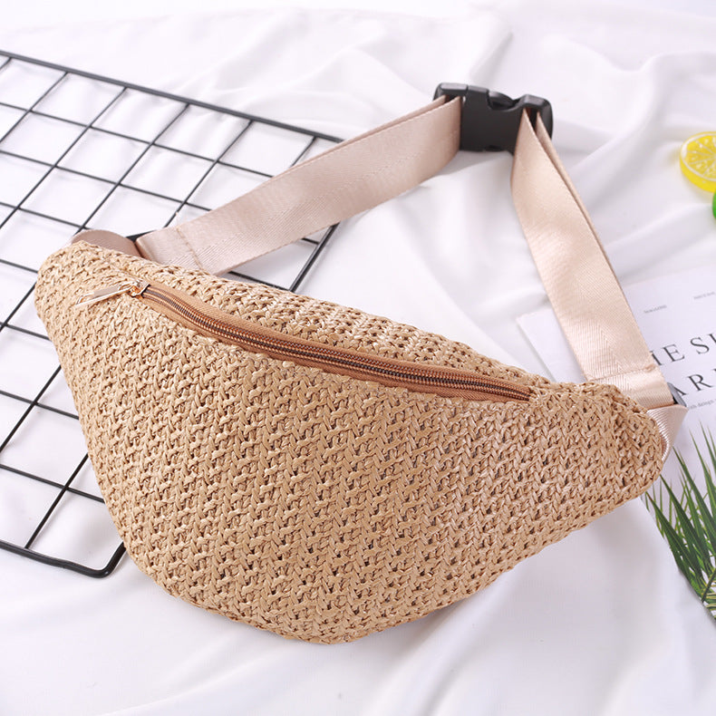 Mode Crossbody One-shoulder gebreide mini heuptas voor dames Nexora Store
