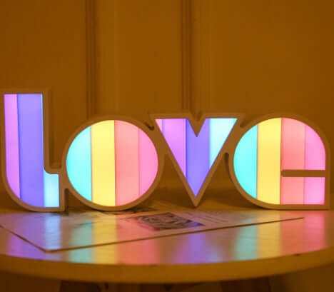 Valentines Day Decor LED LOVE Light Valentines Day Gift For Girlfriend Bithday Wedding Party Decoration Romantic Wedding Decor Nexora Store