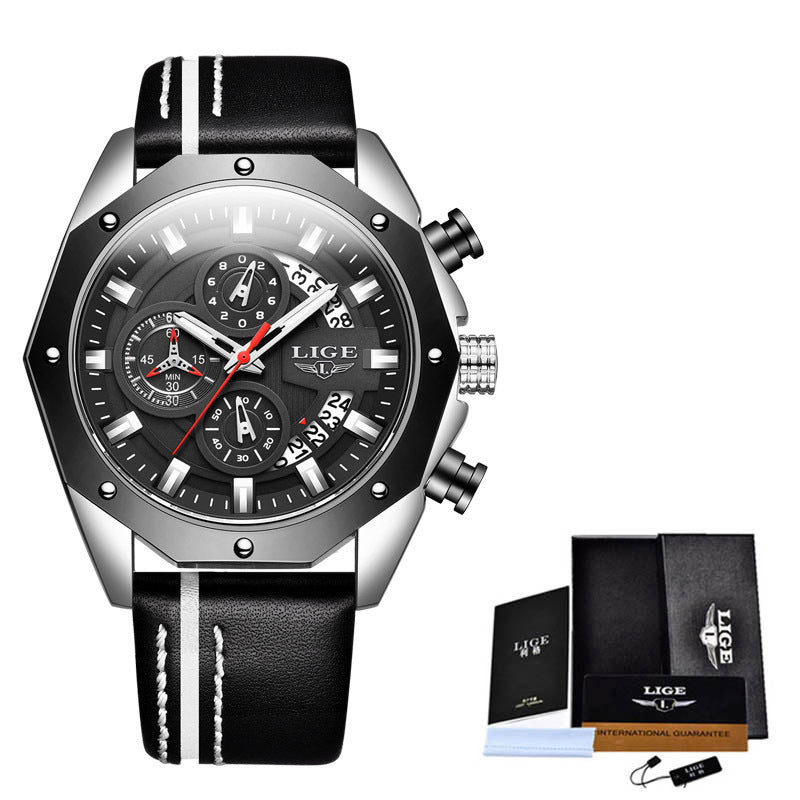 Mode Herenhorloges Topmerk Luxe Siliconen Sporthorloge Heren Kwarts Datum Klok Waterdicht Polshorloge Chronograaf Ritchy's Shop