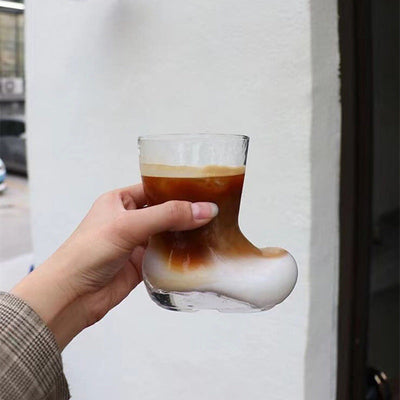 Glazen laarzen Bierglas Melk Koffie Kristal Schoenen Koude drankbeker Nexora Store