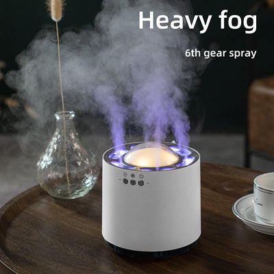 Groothandel Spraakgestuurde Kleurrijke Led Lamp Luchtbevochtiger 800ml USB Koele Mist Ultrasone Smart Home H20 H2O Dynamische Luchtbevochtiger Nexora Store