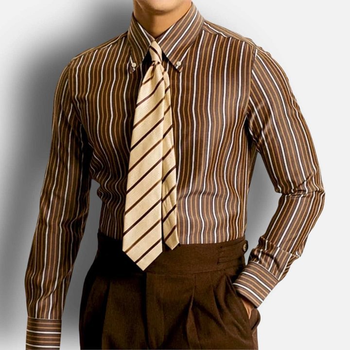 Italiaans slim fit overhemd Ritchy's Shop