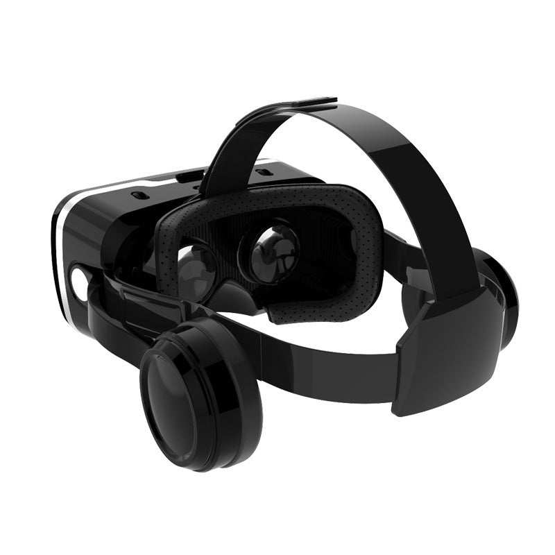 G04EA VR virtual reality game headset with adjustable straps and integrated headphones
