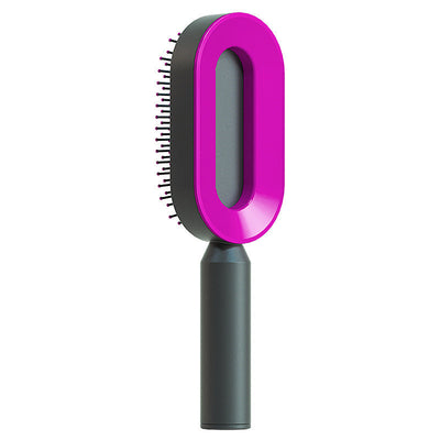 Zelfreinigende haarborstel voor vrouwen, één-toets reiniging, haaruitval, airbagmassage, hoofdhuidkam, antistatische haarborstel Nexora Store