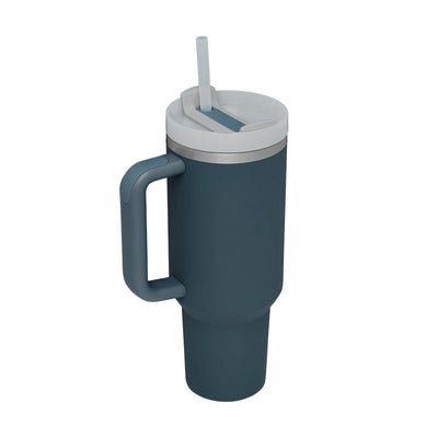 40 Oz Tumbler met handvat, rietje, geïsoleerd, roestvrij staal, morsbestendig, vacuüm koffiebeker, beker met deksel, taps toelopende mok, cadeaus voor Valentijnsliefhebbers, geschikt voor in de auto, sportschool, kantoor, reizen Ritchy's Shop
