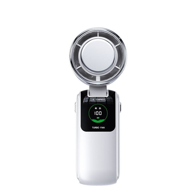 Nieuwe Ice Pack hoge snelheid draagbare elektrische ventilator snelheid instelbaar opvouwbare mini ventilator draagbare buiten hangende nek kleine ventilator Nexora Store