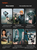 mobiele telefoonstabilisator handheld gimbal for smooth video with adjustable phone mount and LED light features