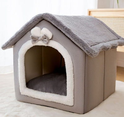Opvouwbaar hondenhuis, kattenbed, wintervilla, slaapkennel, verwijderbaar nest, warme, afgesloten grot, bank, huisdierbenodigdheden Nexora Store