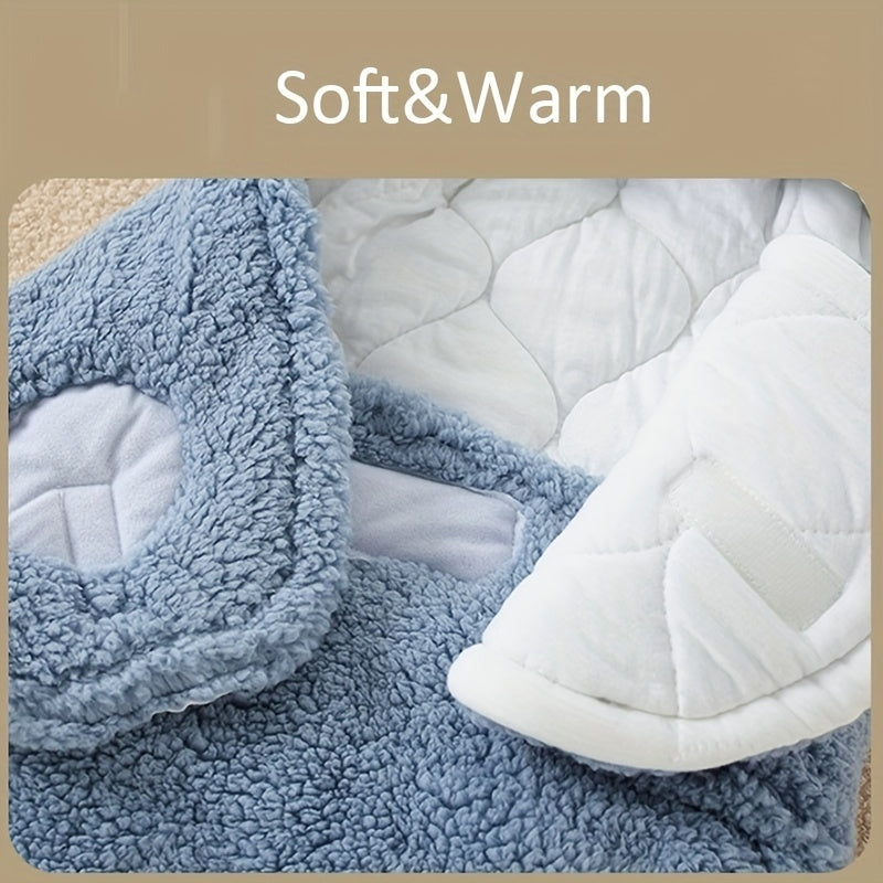 Superzachte babyslaapzak, zachte fleece, pasgeboren deken, inbakerdekens, unisex babywikkeldoek voor pasgeboren jongens en meisjes met hoofdbeschermende en hoofdondersteunende functie, draagbare inbakerslaapzak Ritchy's Shop