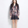 Franse Retro Mode Jurk Vrouwen Nexora Store