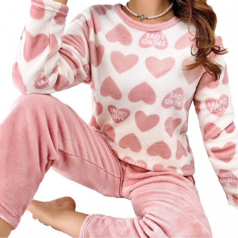 Thickening Flannel Pajamas Warm And Soft Long-sleeve Suit Nexora Store