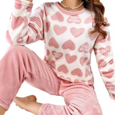 Thickening Flannel Pajamas Warm And Soft Long-sleeve Suit Nexora Store