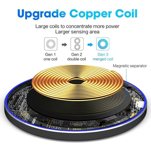 Dragon W9 30W Wireless Charging Pad Nexora Store