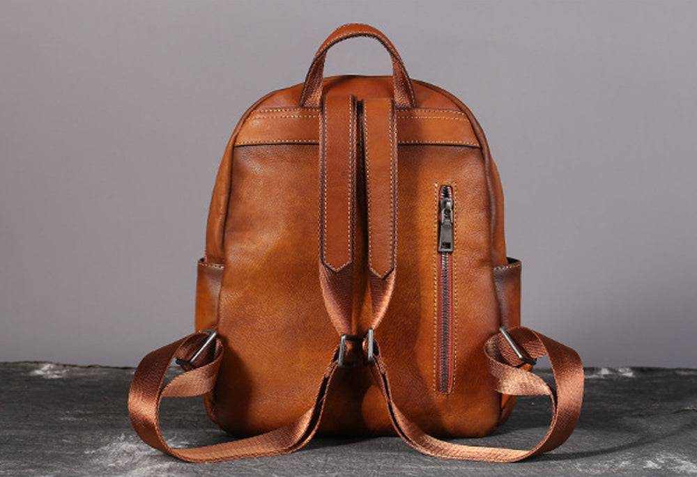 Womens Vintage Leather Backpack Rossie Viren